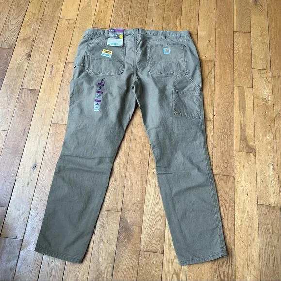 Carhartt Yukon Slim Fit Skinny Crawford Pants 18 NWT - Picture 6 of 16